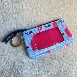 Simply Southern Blue and Pink Whale ID Holder